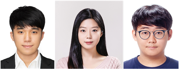 (왼쪽부터) GIST 전기전자컴퓨터공학부 통합과정 김규린 학생, 박사과정 김도은 학생, 통합과정 김주환 학생 [사진=GIST]