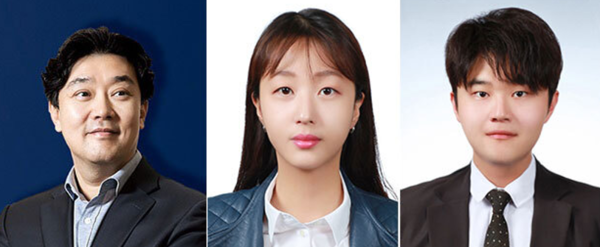 흡입형 점막 접착성 나노항암치료제를 개발한 차형준 교수, 화학공학과 정연수 박사, 조윤기 교수(왼쪽부터). 사진=포스텍