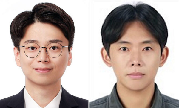 철갑 딱정벌레 겉날개 구조를 모사해 신개념 스텐트 개발에 성공한 전북대 생체재료&메카노 바이올로지 연구실 서일원 박사(왼쪽)와 김진우 박사. 사진=전북대