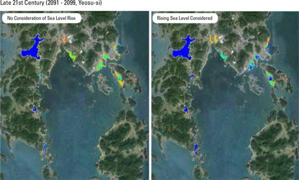 2030년 한반도 침수 경고…NASA·클라이밋 센트럴 시뮬레이션이 그린 현실