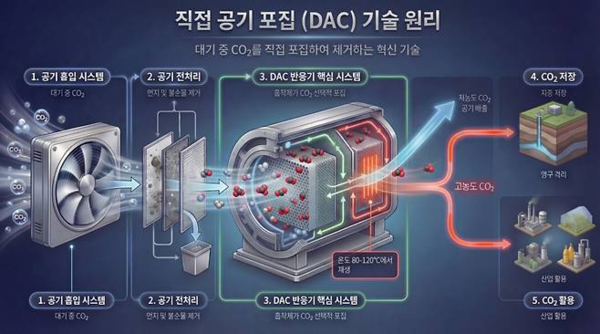 하루 19㎏ CO₂ 포집 성공…국내 연구진, ‘직접 공기 포집’ 기술 19배 향상